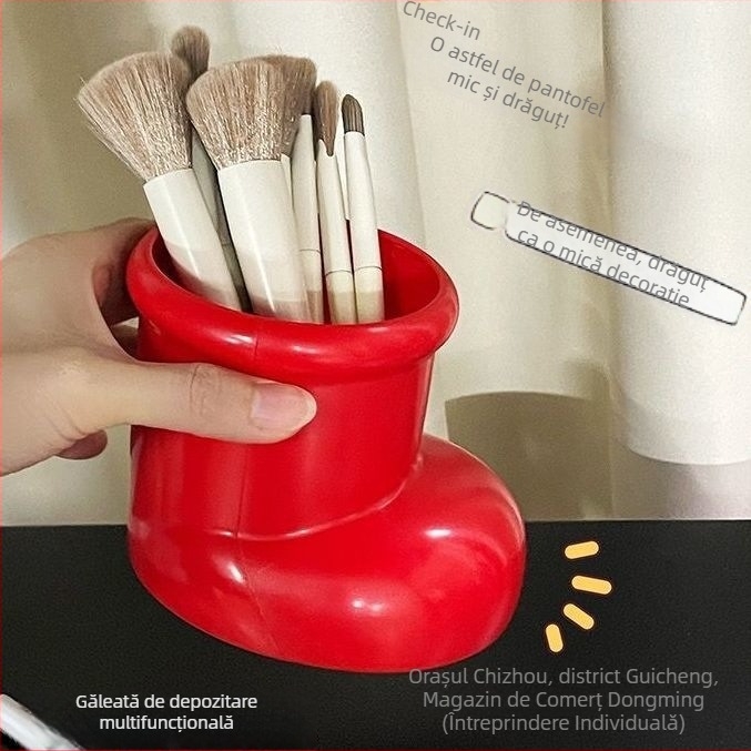 Suport pentru pixuri în formă de cizmă - plastic, rotund, imprimare logo disponibil (Brand: otter; Nr. produs: YJ-1020454359; Model: Other; Material: Plastic; Formă: Rotund)