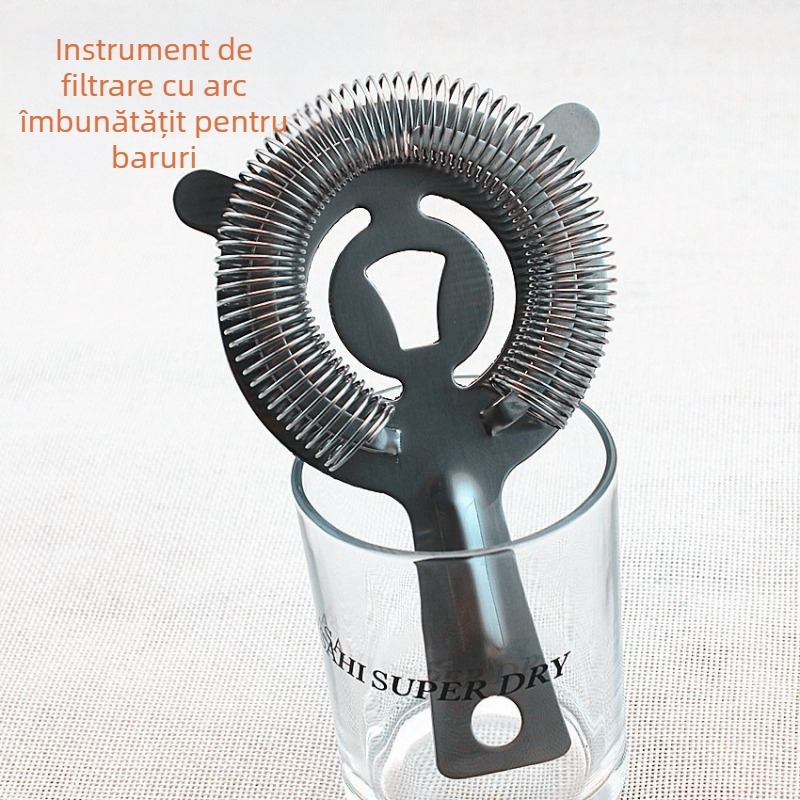 Separator de gheață din oțel inoxidabil pentru cocktailuri, cu imprimare siglă, lansat toamna 2017.