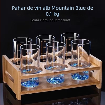 Pahar de vin, sticlă de cristal fără plumb, stil modern minimalist, ambalaj individual