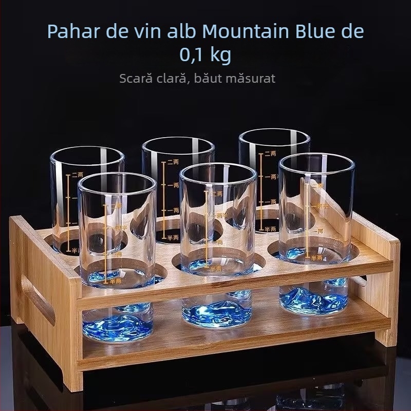 Pahar de vin, sticlă de cristal fără plumb, stil modern minimalist, ambalaj individual