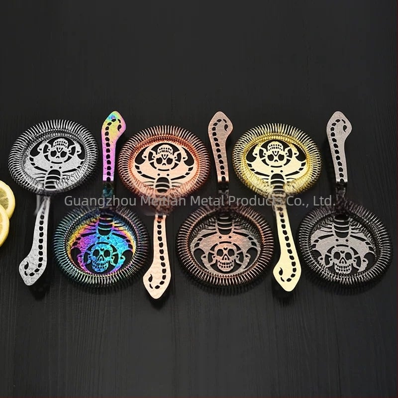 Nobachen Skull Series filtru de gheață din oțel inoxidabil pentru bar