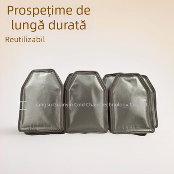 Manșon din poliester filat cu gel, manson frigorific pentru șampanie, reutilizabil, pungă de gheață, dimensiuni 15,5 × 23,5 cm