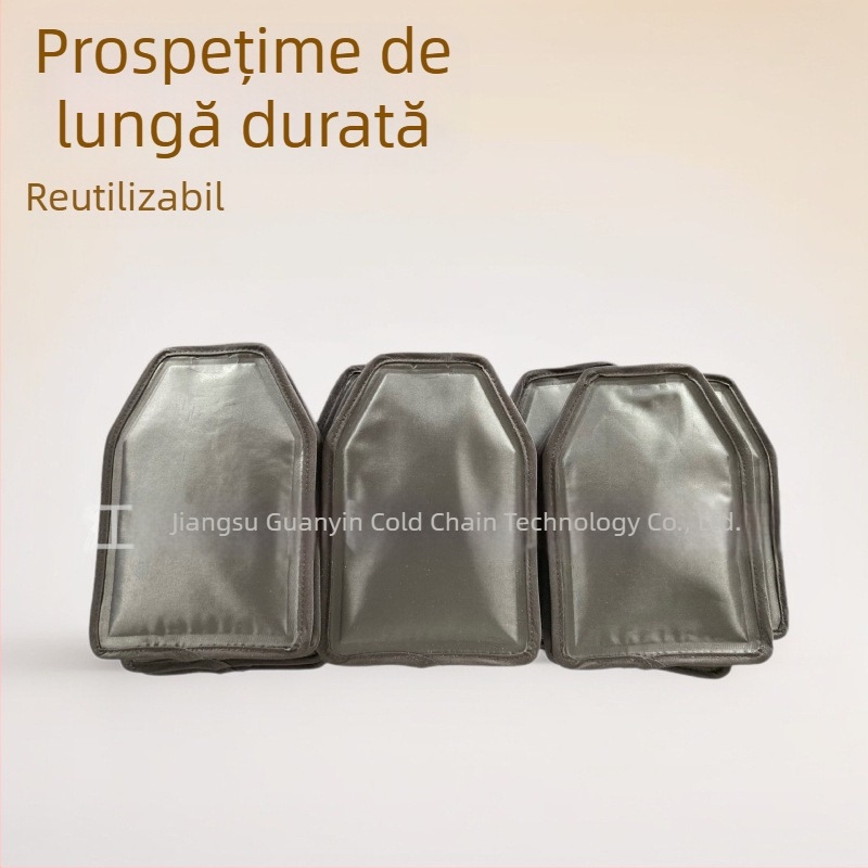 Manșon din poliester filat cu gel, manson frigorific pentru șampanie, reutilizabil, pungă de gheață, dimensiuni 15,5 × 23,5 cm