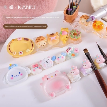 Suport pentru unghii – Paletă caricatură multifuncțională și raft de depozitare, Brand Kaniu, Origine Zhejiang, Conținut net: 42, Material: Alt