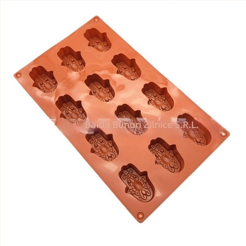 Set de 12 forme din silicon, în formă de bufniță, pentru prăjituri, ciocolată și fursecuri