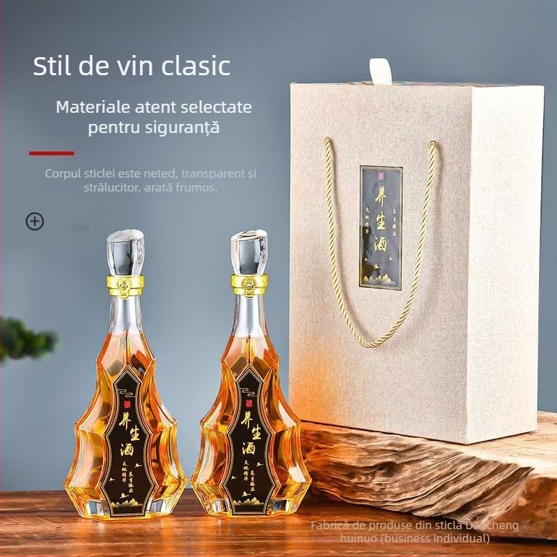 Sticlă din sticlă cristalină, 580 g, brand Independence, stil chinezesc, ambalaj în cutie, lansare iarnă 2023