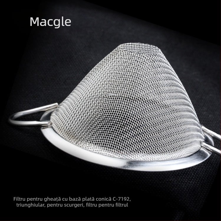 McGowell filtru conic din oțel inoxidabil pentru gheață, cu logo imprimat și procesare personalizabilă