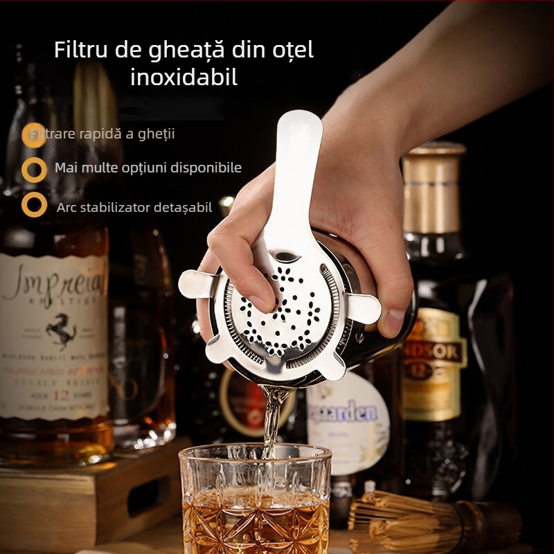 Filtru de gheață floral din oțel inoxidabil, detașabil, personalizare siglă disponibilă, Xuan Rui, seria Ice filter