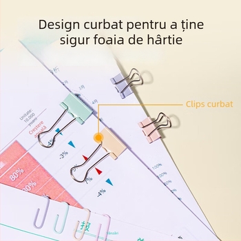 Deli set clipuri metalice pentru birou, 3 în 1, cu dovetail clip, ambalat în cutie