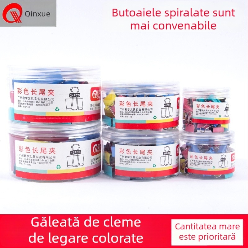 Clip colorat pentru birou din oțel inoxidabil, pentru organizarea documentelor și chitanțelor