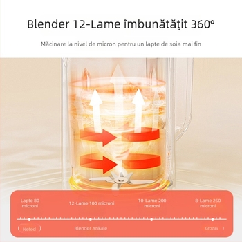 Mașină de lapte de soia pentru 2–3 persoane, 0.65L, 750W, 220V, Curățare automată