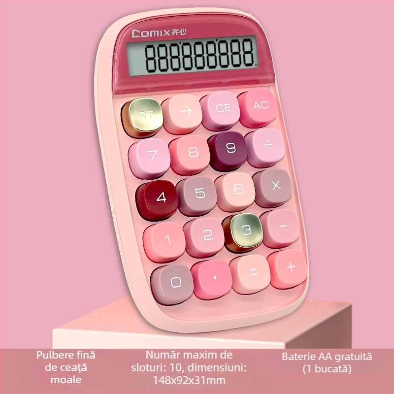 Comix C-2022 Calculator de birou simplu – baterie AA inclusă