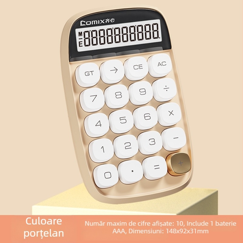 Comix C-2022 Calculator de birou simplu – baterie AA inclusă