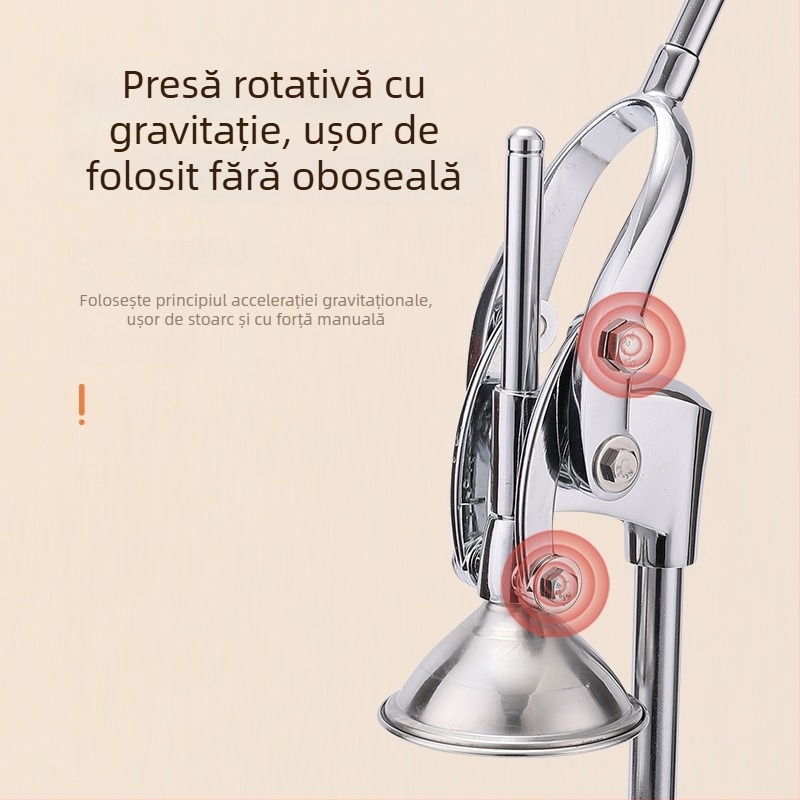 Storcător manual de fructe – oțel inoxidabil + aliaj de aluminiu, multifuncțional, neelectric, pentru casă și afaceri mici
