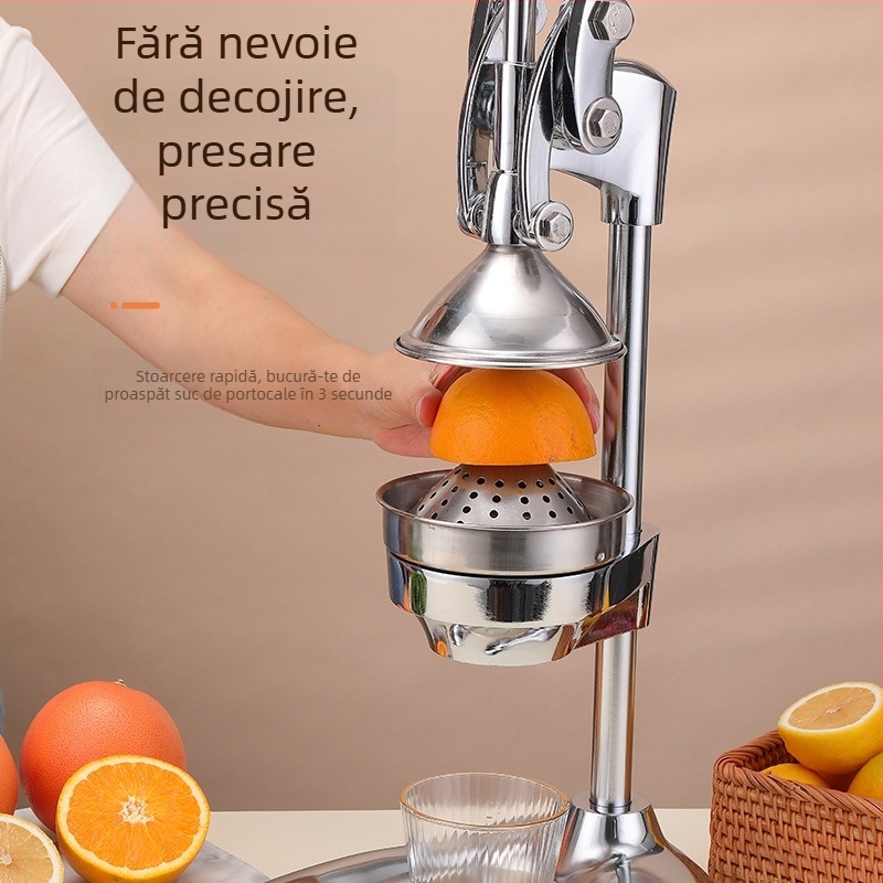 Storcător manual de fructe – oțel inoxidabil + aliaj de aluminiu, multifuncțional, neelectric, pentru casă și afaceri mici