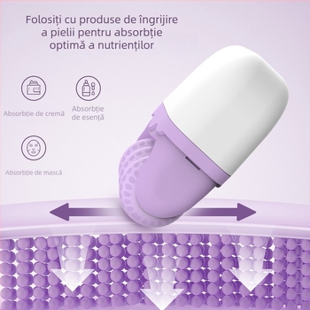 Roler cu gheață cu două capete, 2-in-1 pentru față, manual, model 0066, durată de viață 5 ani