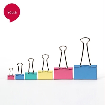 Youla clip pentru documente din oțel inoxidabil – set mixt, birou și școală