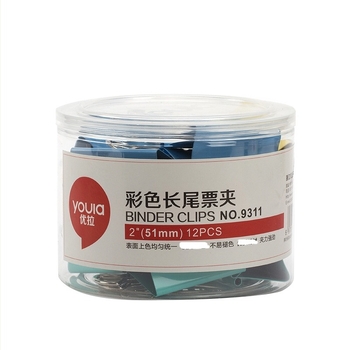 Youla clip pentru documente din oțel inoxidabil – set mixt, birou și școală