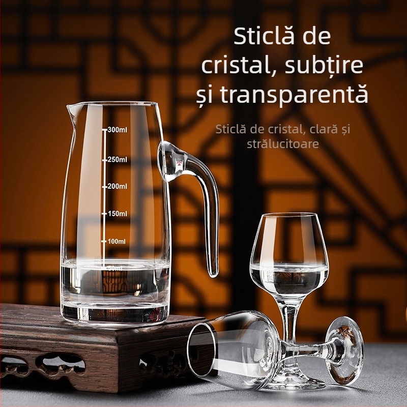 Pahar de cristal pentru băuturi spirtoase, formă de lalea, 50 ml, pentru degustători profesioniști