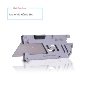 Tăietor de hârtie din oțel inoxidabil, model F308, greutate netă 80 g