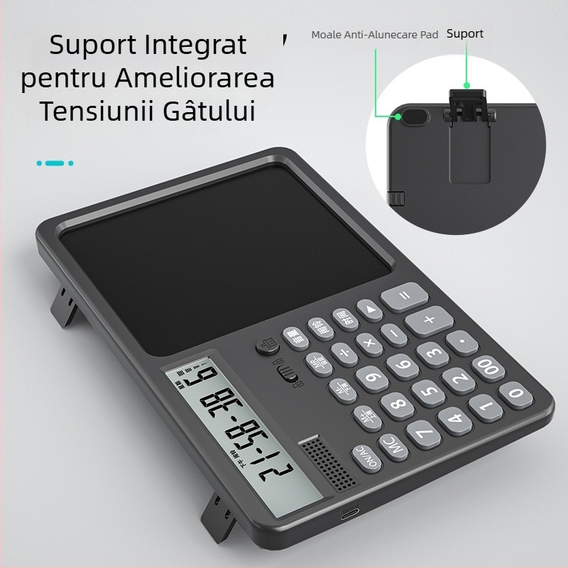 Calculator vocal reîncărcabil cu tablă de scris – 2 în 1, pentru afaceri, ecran mare