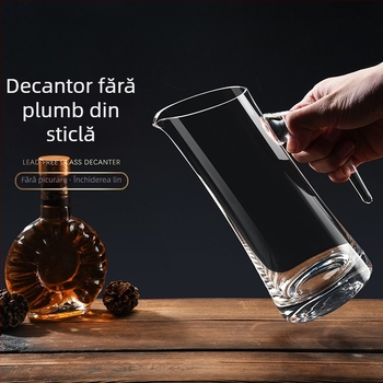 Decantor din sticlă, capacitate 601–700 ml, stil modern simplu, lansat în 2019