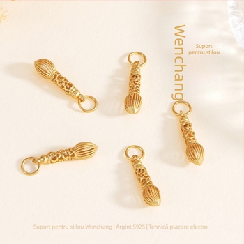 Accesoriu DIY pentru bijuterii, argint 925, placare electrochimică, Silver Love, toamnă 2025, stil nișă personalizat