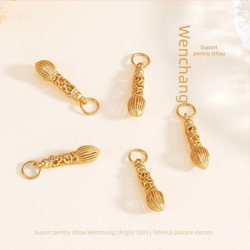 Accesoriu DIY pentru bijuterii, argint 925, placare electrochimică, Silver Love, toamnă 2025, stil nișă personalizat