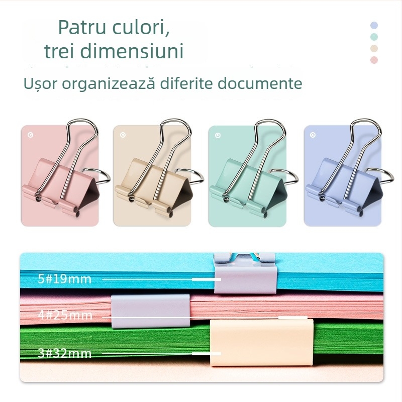 Deli clemă metalică goală pentru dosare