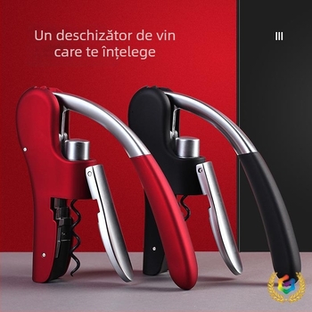 Deschizător de sticle de vin, aliaj de zinc, multifuncțional, design creativ, utilizare casnică