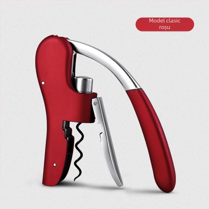 Deschizător de sticle de vin, aliaj de zinc, multifuncțional, design creativ, utilizare casnică