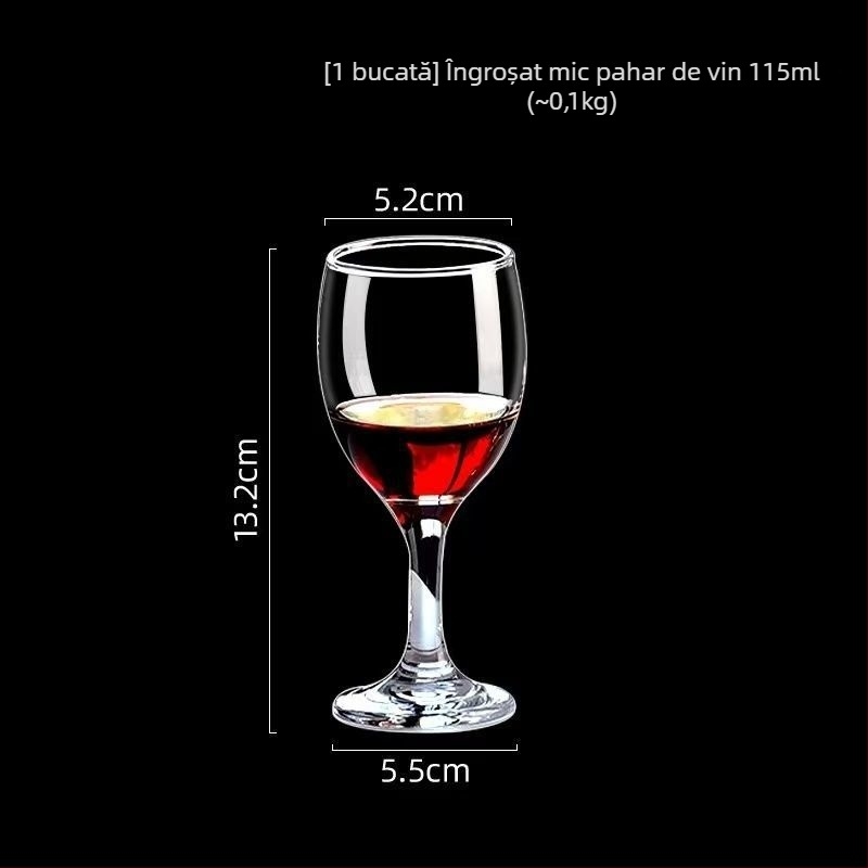 Set european de pahare de vin din sticlă soda-lime, pahare cu picior în stil simplu, capacitate 1000 ml sau mai mult, potrivit pentru hoteluri și uz casnic