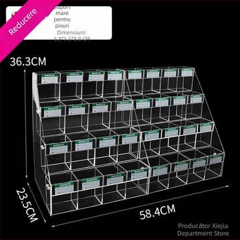 Suport din plastic pentru pixuri cu cutie de expunere – suport multifuncțional pentru pixuri și creioane, modelul 1, număr wraJNxdy
