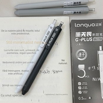 Pix cu pensulă cu capacitate mare, mecanism de apăsare, vârf ST, uscare rapidă, carcasă din plastic