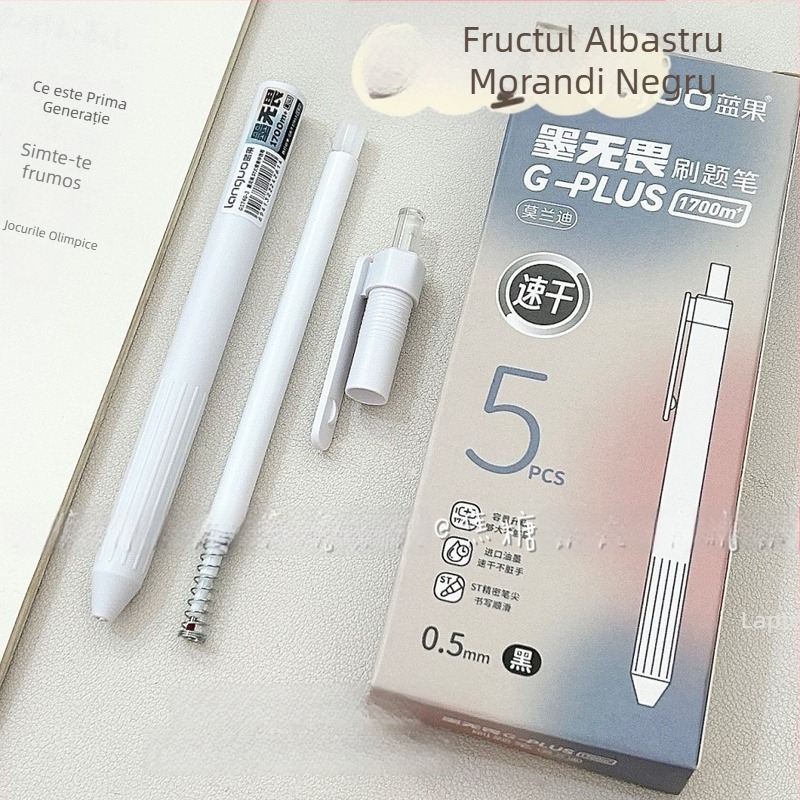 Pix cu pensulă cu capacitate mare, mecanism de apăsare, vârf ST, uscare rapidă, carcasă din plastic