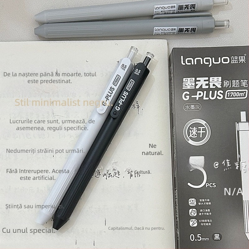 Pix cu pensulă cu capacitate mare, mecanism de apăsare, vârf ST, uscare rapidă, carcasă din plastic