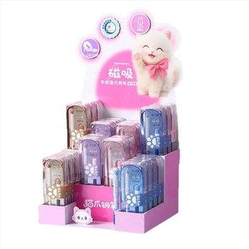 Stilou cu capac magnetic pentru practică de caligrafie, model X70m, cartuș de cerneală schimbabil, potrivit pentru elevii din învățământul primar