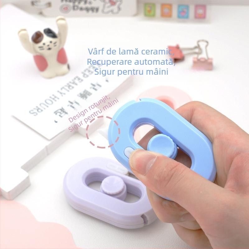 Fanqiao 6964: Foarfă magnetică și cuțit ceramic, 2 în 1, material ABS+420, 28,4 g