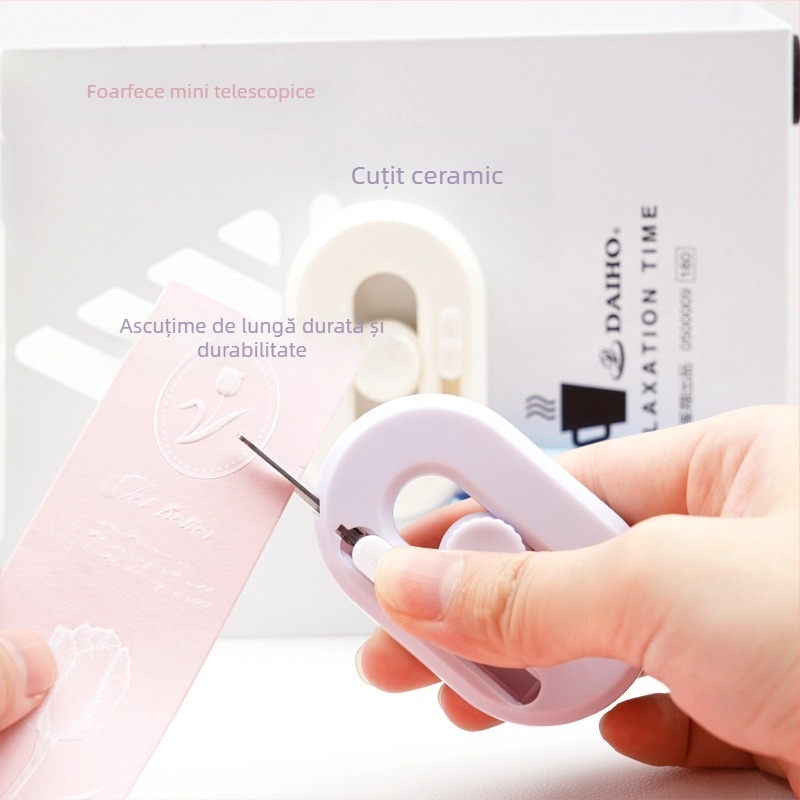 Fanqiao 6964: Foarfă magnetică și cuțit ceramic, 2 în 1, material ABS+420, 28,4 g