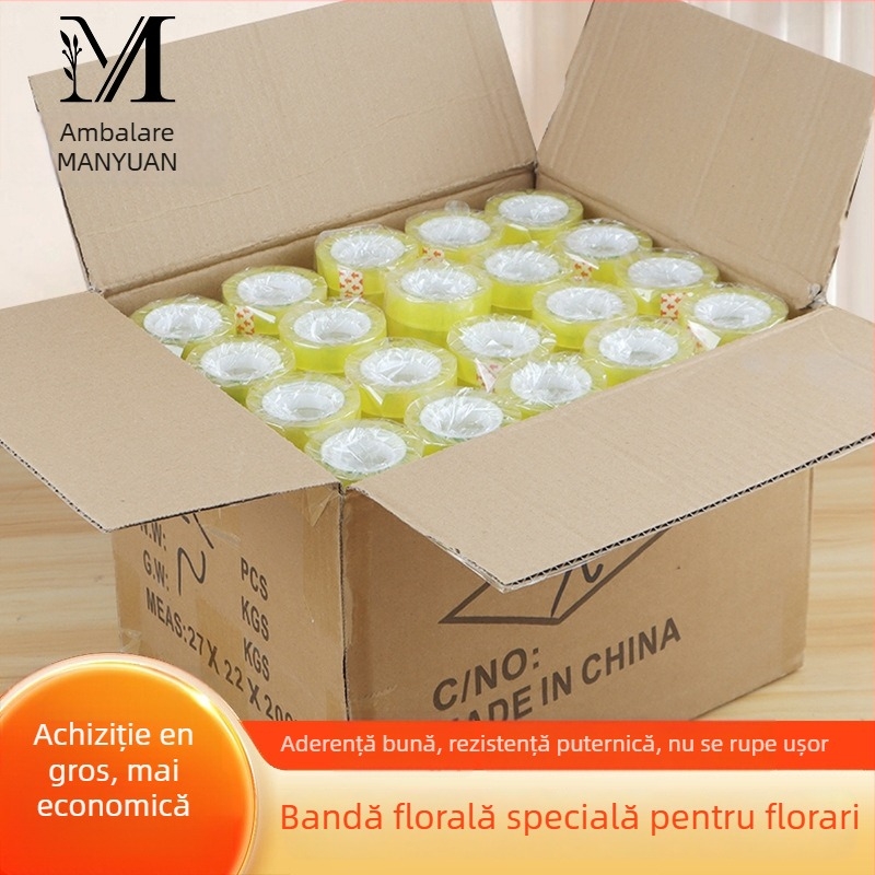 Bandă adezivă pentru uz general, substrat BOPP, grosime 0,01 mm, brand Full Margin, etichetare privată licențiată