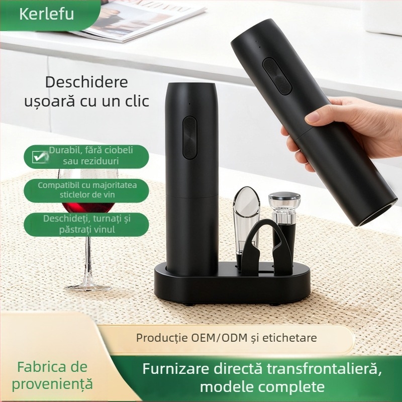 Deschizător electric pentru vin, USB reîncărcabil, multifuncțional (Material ABS; Brand Chef Ji Qixiu; Funcție: Electric)