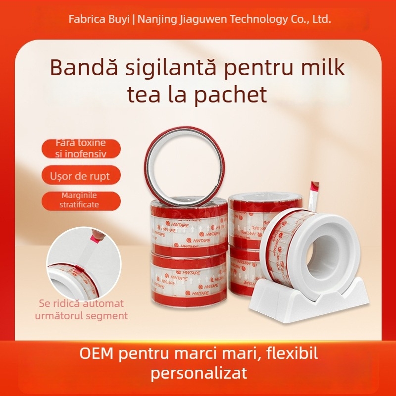 Bandă de etanșare pentru pahare de băuturi și ambalare de panificație — substrat OPP, serie YST, aderență puternică, de la Nanjing Oracle Seal of Heaven