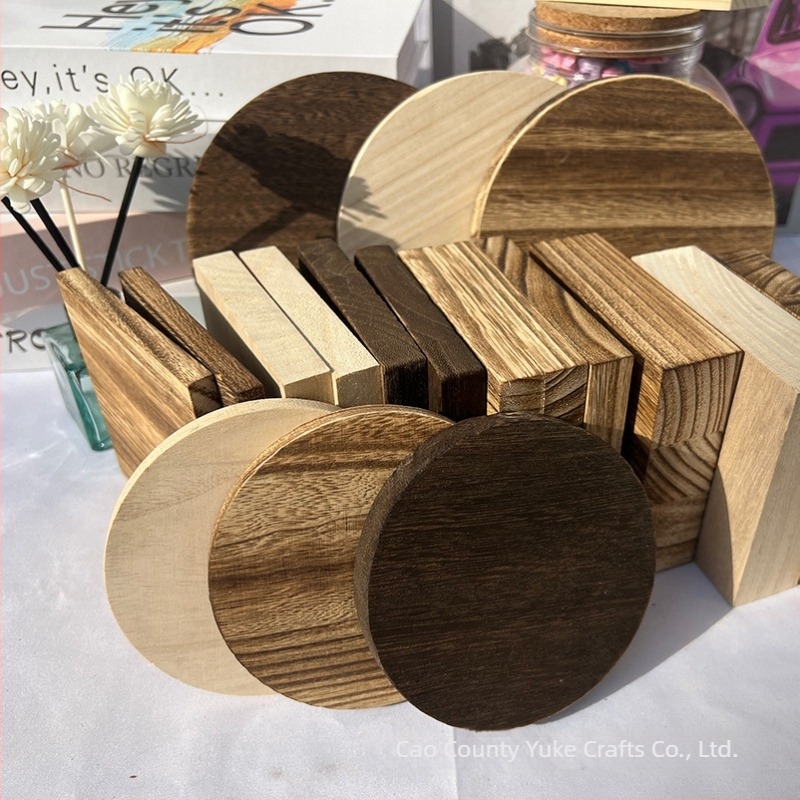 Ornament de atârt din lemn – bucată de lemn goală rotundă, pătrată sau dreptunghiulară – Yu ke – stil modern minimalist