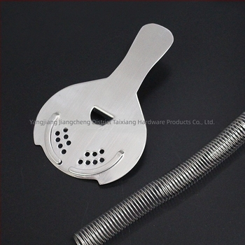 Filtru de gheață pentru cocktail din oțel inoxidabil, finisaj oglindă, personalizare și imprimare logo