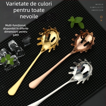 Găleată de gheață pentru bar cu strecurător de gheață și set de linguri pentru gheață (cuburi și bile)