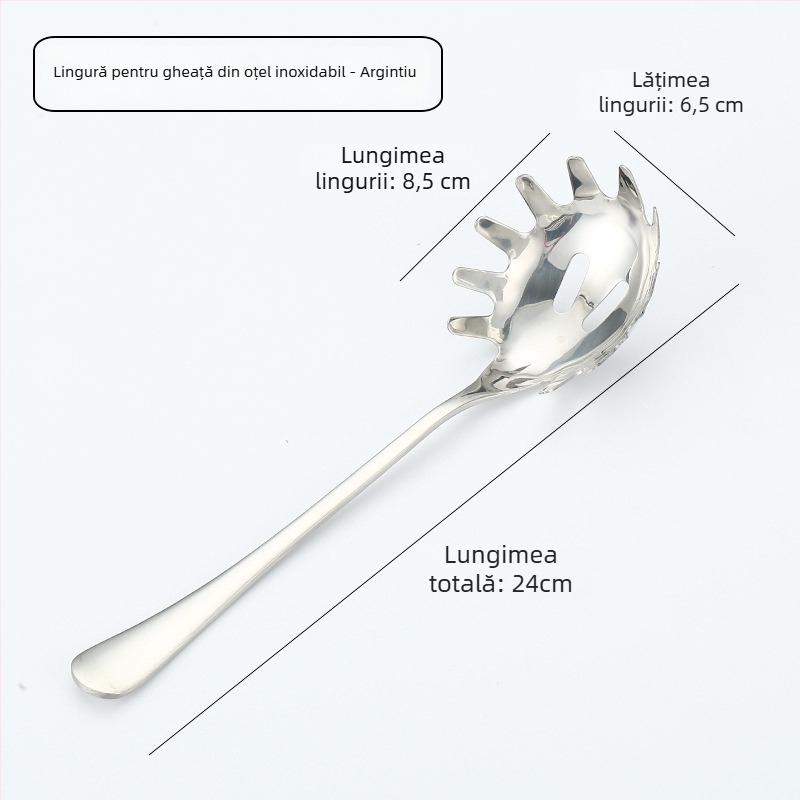 Găleată de gheață pentru bar cu strecurător de gheață și set de linguri pentru gheață (cuburi și bile)