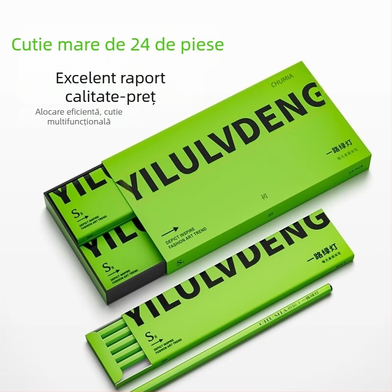 Set de creioane cu cărbune pentru studenți la artă, creioane moi de schiță cu cărbune