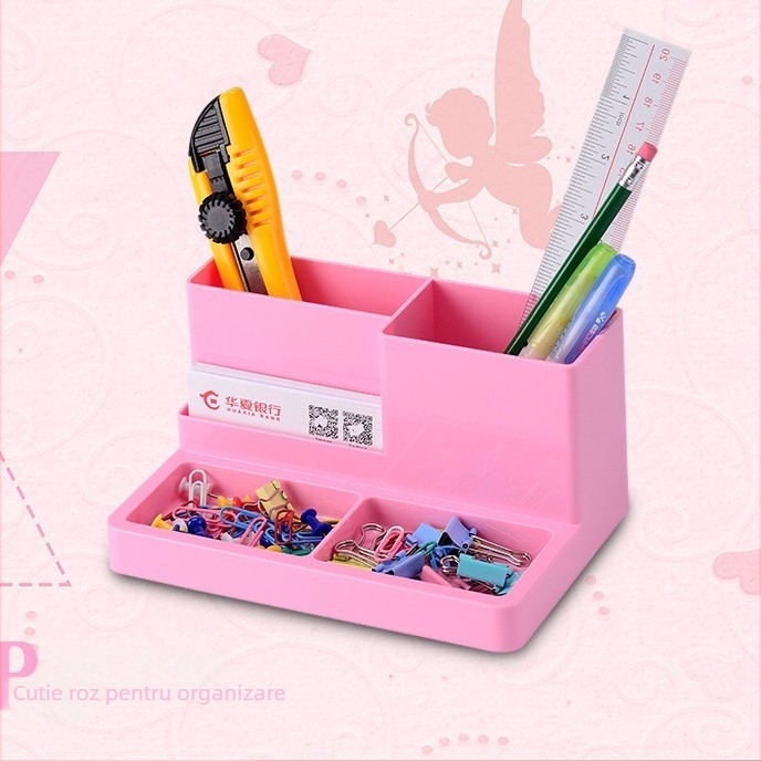 Recipient pentru pixuri Keji – material PS, model K-075, personalizare disponibilă, fără siglă imprimată