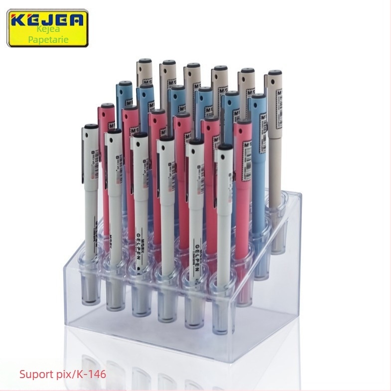 Recipient pentru pixuri Keji – material PS, model K-075, personalizare disponibilă, fără siglă imprimată