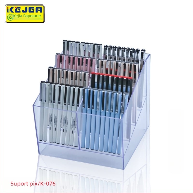 Recipient pentru pixuri Keji – material PS, model K-075, personalizare disponibilă, fără siglă imprimată